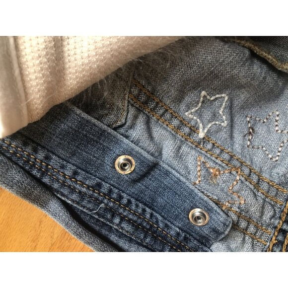 Gap Size 3 Jean Jacket With Removable Fuzzy Vest Liner - Picture 5 of 8